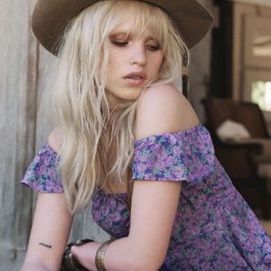 UFT or Sale XL Spell Wildflower NWT Cami Blouse Off Shoulder Button Up Tank